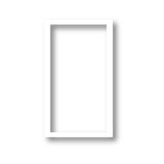 Realistic empty photo card frame film. Retro vintage photograph with transparent. Vintage card. Digital snapshot image. Template or mockup for design. Vector illustration