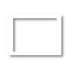 Realistic empty photo card frame film. Retro vintage photograph with transparent. Vintage card. Digital snapshot image. Template or mockup for design. Vector illustration