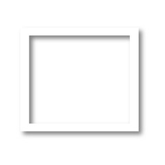 Realistic empty photo card frame film. Retro vintage photograph with transparent. Vintage card. Digital snapshot image. Template or mockup for design. Vector illustration