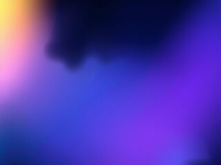 Abstract gradient of purple blue and yellow light