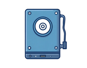 External Hard Drive Illustration