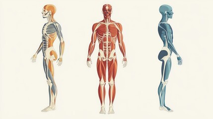 Anatomy Diagram - Skeletal Muscular and Bone Structure