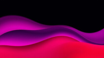 Vibrant pink and purple gradient waves on black background