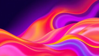 Vibrant swirling abstract liquid art with neon colors