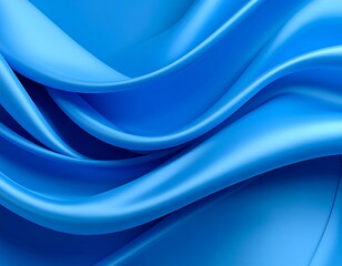 Obraz premium Abstract blue fabric folds