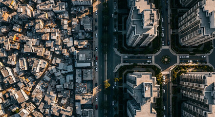 Aerial View of Housing Inequality for World Habitat Day
