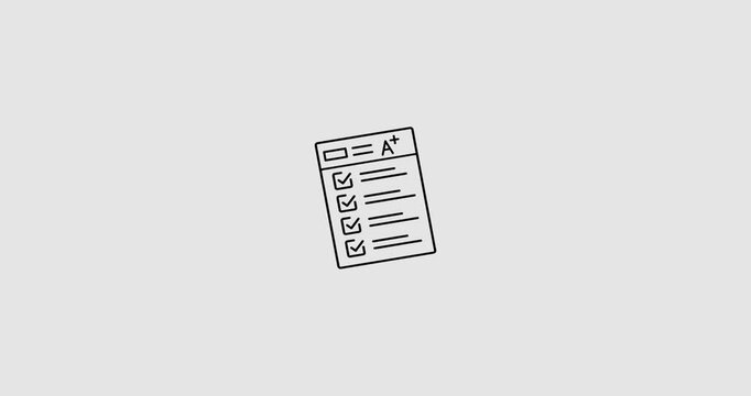 Report Card Animation