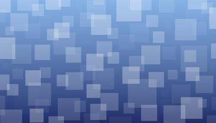 Abstract futuristic blue background with square shapes and flow lights. Vector illustration