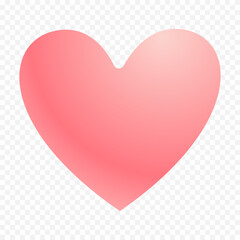 Doodle hand drawn heart drawing on white background