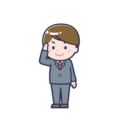 学生／ななめ／男性 02