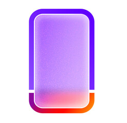 Abstract Smartphone Mockup: Purple, Pink, and Orange Gradient Background with Modern Design Elements.