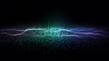 Ethereal Soundscape Dancing particles in the void