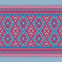 Ikat fabric abstract symbol aztec illustration geometric shape ethic nature indigenous tribal work background backdrop wallpaper print textile clothing fashion decoration. 