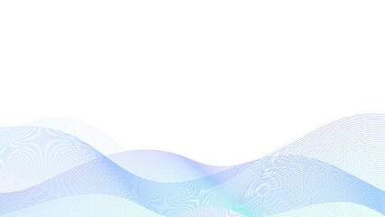 透明感のあるカラフルなウェーブ背景