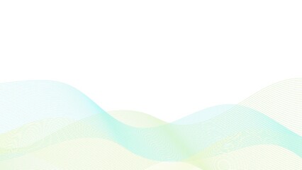 透明感のあるカラフルなウェーブ背景