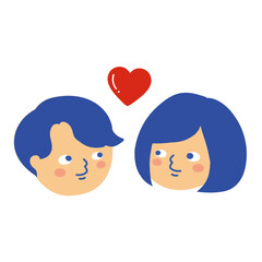 アイコン　カップル