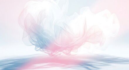 Obraz premium Dreamy Abstract Swirls of Pastel Colors Creating a Soft and Ethereal Atmosphere