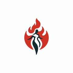 Fire goddess logo