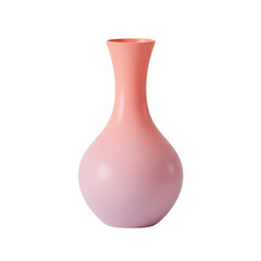 Elegant pink vase on a minimalist background with soft lighting, ideal for decor