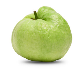 Fresh Guava fruit with sliced isolated on white background.