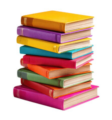 Fototapeta premium Colorful stack of books