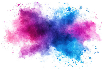 Abstract Watercolor Splash Creates Colorful Fantasy and Artistic Effect