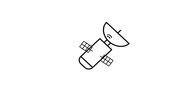 Animated icon representing a network with interconnected nodes and lines, symbolizing digital connectivity, data exchange, and communication systems. Ideal for tech apps, internet services, and IT inf