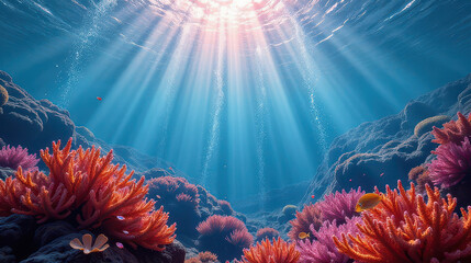 Underwater coral reef ecosystem exploration ocean depths photography vibrant environment aerial view marine life discovery