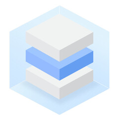 3D Box Rectangle Glassmorphism UI Icon Sign and Symbol Design Illustrator Png Svg	
