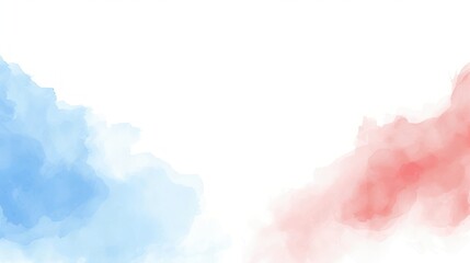 Fototapeta premium Abstract Watercolor Background Blue and Red