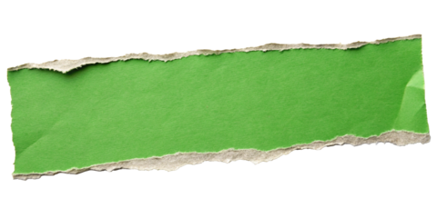 green torn paper