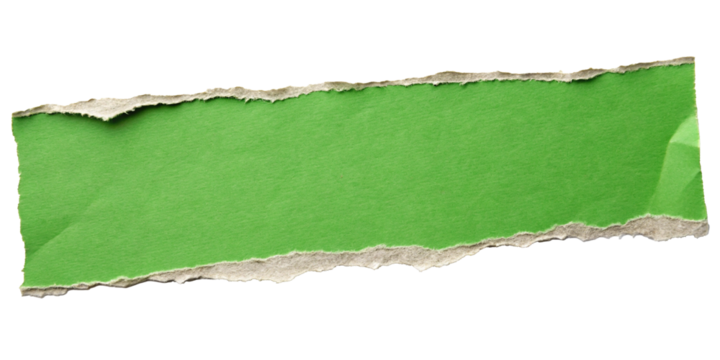 green torn paper - Powered by Adobe