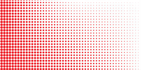 abstract simple big to small red dot pattern can be used background.