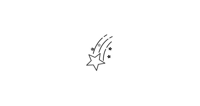 Animated icon of a glowing star, symbolizing success, achievement, favorite, rating, or celestial themes. Ideal for mobile games, app interfaces, educational content, and space or fantasy-themed visua