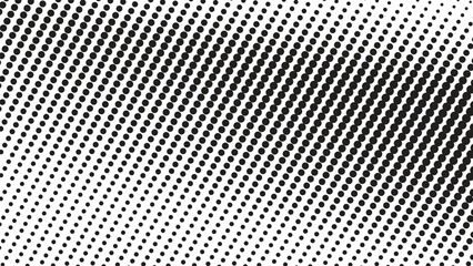 Black and White Halftone Polkadot Abstract Background for Modern Design, Poster, or Web Layout