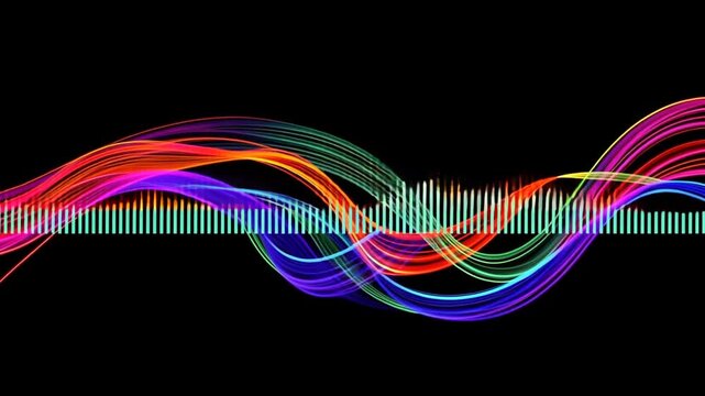 abstract colorful wave