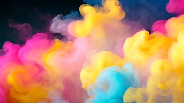 abstract colorful background with smoke