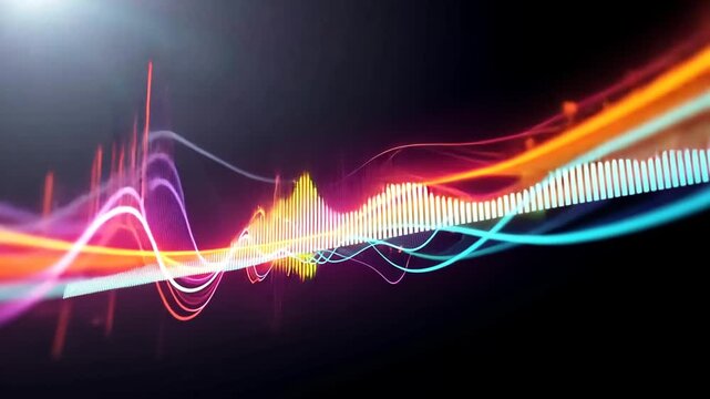 abstract glowing lines background