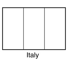 flag of Italy line