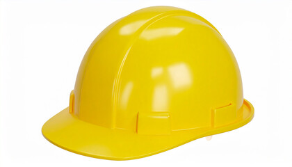 Bright Yellow Hard Hat Safety Headwear Construction Protective Gear image