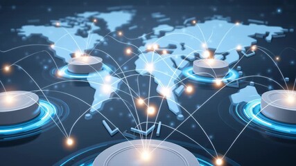 Data stored on cloud platforms for commercial use, symbolizing innovation, flexibility, and digital transformation. - Powered by Adobe