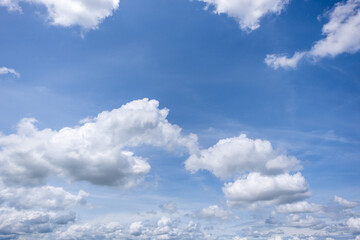 clear blue sky background,clouds with background, Blue sky background with tiny clouds. White fluffy clouds in the blue sky. 