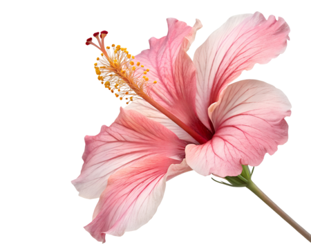 pink hibiscus flower in bloom