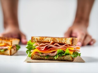 Fresh Ham and Cheese Sandwich