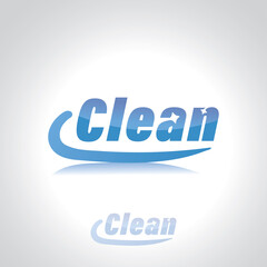 A clean logo design template. A simple, clean wordmark with a sparkling logo design vector illustration.