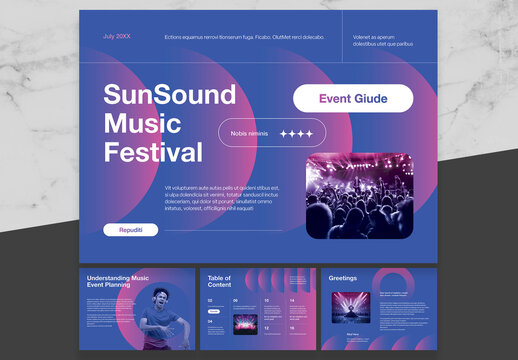 Blue And Purple Event Guide