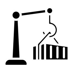 Loading Dock Vector Glyph Icon Design