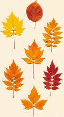 Bright Autumn Leaves – Artistic Nature Layout with Warm Tones