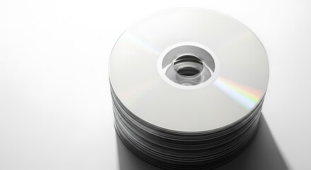 Fototapeta premium Stack of Cd Media