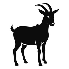 Silhouette of a goat